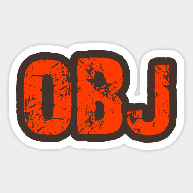 Odell Beckham Jr 'OBJ' - NFL Cleveland Browns Sticker by xavierjfong